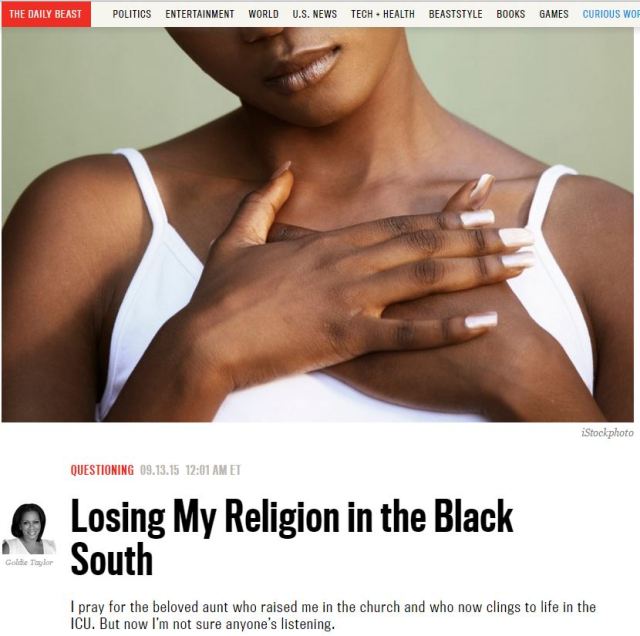 losing my religion in the black south