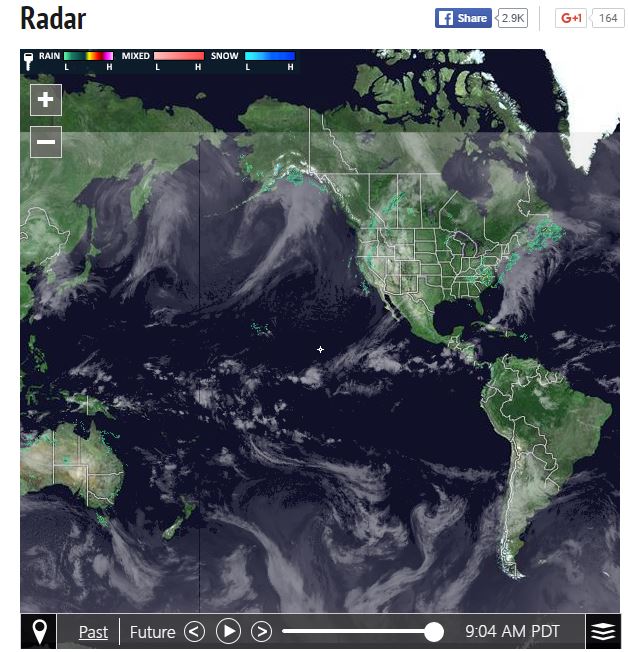 radar weather over the Pacific