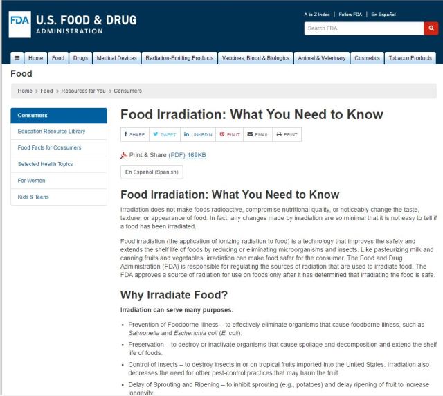 food irradiation