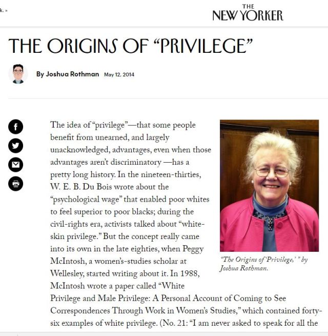 origins of privilege