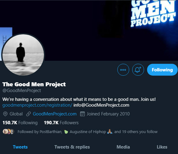 conversation about what it means to be a good man