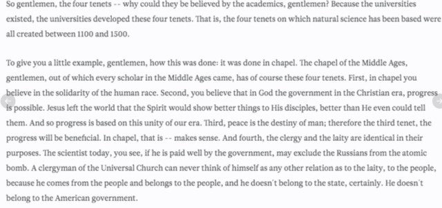 four tenets of scientific exploration from christianity