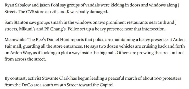 stevante clark leads protestors